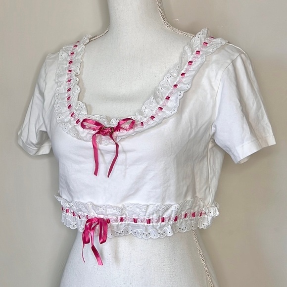 90s vintage Victoria’s Secret Crop Top - Picture 1 of 9